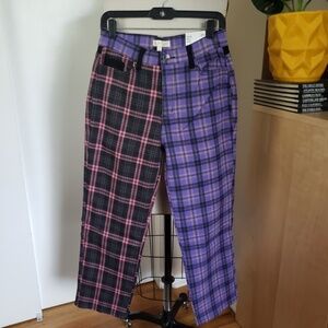 Contemporary Plaid Pants Size 29 NEW!